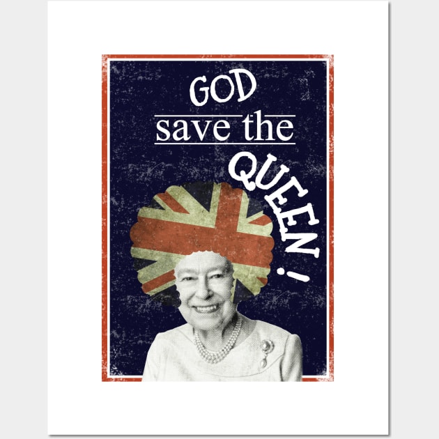 Good Save The Queen Wall Art by TEEWEB